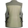 imageFlygo Mens Summer Mesh Fishing Vest Photography Work MultiPockets Outdoors Journalists Vest Sleeveless Jacket Small Grey