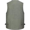 imageFlygo Mens Summer Outdoor Work Safari Fishing Travel Photo Vest with Pockets Style 02 Army Green XXLarge