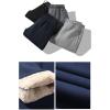 imageFlygo Mens Winter Fleece Lined Sweatepants Sherpa Lining Track Running Jogger Pants with PocketsDeepblue