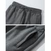 imageFlygo Mens Winter Fleece Lined Sweatepants Sherpa Lining Track Running Jogger Pants with PocketsLightgrey