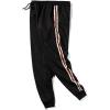 imageFlygo Mens Winter Warm Fleece Joggers Pants Sherpa Lined Running Active SweatpantsBlack