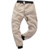 imageFlygo Mens Winter Warm Fleece Joggers Pants Sherpa Lined Running Active SweatpantsBlack