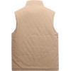 imageFlygo Mens Winter Warm Outdoor Utility Hunting Work Quilted Lined Canvas VestKhaki