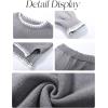 imageFlygo Sweater Sets Women 2 Piece Outfits Long Sleeve Pullover Sweater Tops Wide Leg Pants Lounge Set TracksuitsGrey