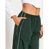 imageFlygo Track Pants Women Baggy Pants Y2k Cargo Pants Womens Spring Fashion Parachute Pant for WomenArmygreen
