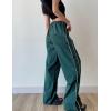 imageFlygo Track Pants Women Baggy Pants Y2k Cargo Pants Womens Spring Fashion Parachute Pant for WomenArmygreen