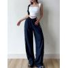 imageFlygo Track Pants Women Baggy Pants Y2k Cargo Pants Womens Spring Fashion Parachute Pant for WomenBlack