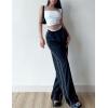 imageFlygo Track Pants Women Baggy Pants Y2k Cargo Pants Womens Spring Fashion Parachute Pant for WomenBlack
