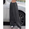 imageFlygo Track Pants Women Baggy Pants Y2k Cargo Pants Womens Spring Fashion Parachute Pant for WomenGrey