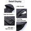 imageFlygo Women Quilted Pullover Puffer Vest Jacket Oversized Lightweight Sleeveless Down Vests OuterwearBlack