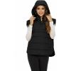 imageFlygo Women Quilted Pullover Puffer Vest Jacket Oversized Lightweight Sleeveless Down Vests OuterwearBlack