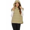 imageFlygo Women Quilted Pullover Puffer Vest Jacket Oversized Lightweight Sleeveless Down Vests OuterwearKhaki