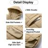 imageFlygo Women Quilted Pullover Puffer Vest Jacket Oversized Lightweight Sleeveless Down Vests OuterwearKhaki