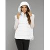 imageFlygo Women Quilted Pullover Puffer Vest Jacket Oversized Lightweight Sleeveless Down Vests OuterwearWhite
