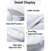 imageFlygo Women Quilted Pullover Puffer Vest Jacket Oversized Lightweight Sleeveless Down Vests OuterwearWhite