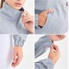 imageFlygo Womens 12 Zip Athletic Yoga Jacket Long Sleeve Active Pullover SweatshirtGrey