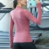 imageFlygo Womens 12 Zip Long Sleeve Workout Yoga Jacket Sports Shirt with Thumbhole PocketRed