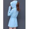 imageFlygo Womens Casual Jackets UPFUV 50 Full Zip Hoodie Outdoor Sports Rash Guard ShirtsBlue