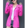 imageFlygo Womens Casual Jackets UPFUV 50 Full Zip Hoodie Outdoor Sports Rash Guard ShirtsFuchsia