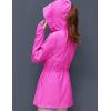 imageFlygo Womens Casual Jackets UPFUV 50 Full Zip Hoodie Outdoor Sports Rash Guard ShirtsFuchsia