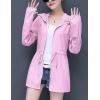 imageFlygo Womens Casual Jackets UPFUV 50 Full Zip Hoodie Outdoor Sports Rash Guard ShirtsPink