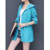 imageFlygo Womens Casual Jackets UPFUV 50 Full Zip Hoodie Outdoor Sports Rash Guard ShirtsTurquoise