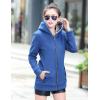 imageFlygo Womens Casual Warm Sherpa Lined Full Zip Hoodie Sweatshirt Jacket OutwearBlue
