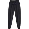 imageFlygo Womens Causal Thick Fleece Sherpa Lined Trousers Basic High Waist Sport PantBlack