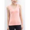 imageFlygo Womens Fleece Lined Tank Top Thermal Skinny Underwear TopsPink