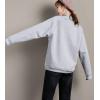 imageFlygo Womens Girls Warm Fleece Sherpa Lined High Neck Pullover SweatshirtLight Grey