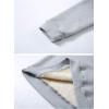 imageFlygo Womens Girls Warm Fleece Sherpa Lined High Neck Pullover SweatshirtLight Grey