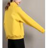 imageFlygo Womens Girls Warm Fleece Sherpa Lined High Neck Pullover SweatshirtYellow