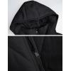 imageFlygo Womens Hooded Oversized Puffer Jacket Zip up Quilted Down Long Sleeve Winter Warm Hoodies Coat1black