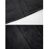 imageFlygo Womens Hooded Oversized Puffer Jacket Zip up Quilted Down Long Sleeve Winter Warm Hoodies Coat1black