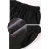 imageFlygo Womens Jogger Sweatpants Drawstring Waist Thermal Fleece Lined Active PantsGrey