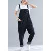 imageFlygo Womens Loose Baggy Denim Bib Overalls Jumpsuit Harem PantsStyle 05 Black