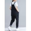 imageFlygo Womens Loose Baggy Denim Bib Overalls Jumpsuit Harem PantsStyle 05 Black