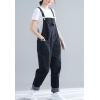 imageFlygo Womens Loose Baggy Denim Bib Overalls Jumpsuit Harem PantsStyle 05 Black
