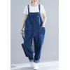 imageFlygo Womens Loose Baggy Denim Bib Overalls Jumpsuit Harem PantsStyle 05 Blue