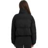 imageFlygo Womens Puffer Jacket Winter Coats Long Sleeve Zip up Lightweight Quilted JacketsBlack
