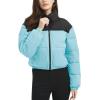 imageFlygo Womens Puffer Jacket Winter Coats Long Sleeve Zip up Lightweight Quilted JacketsBlue