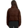 imageFlygo Womens Puffer Jacket Winter Coats Long Sleeve Zip up Lightweight Quilted JacketsBrown