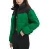 imageFlygo Womens Puffer Jacket Winter Coats Long Sleeve Zip up Lightweight Quilted JacketsGreen