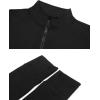 imageFlygo Womens Seamless Slim Full Zip Workout Track Yoga Jacket with Thumb HoleWhite