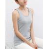 imageFlygo Womens Thermal Underwear Winter Warm Base Layer Fleece Lined Cami Tank TopsGrey