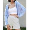 imageFlygo Womens UPF 50 Sun Protection Cropped Athletic Jackets Zip Up Hoodie Running Workout Shirts Outdoor JacketBlue