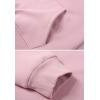 imageFlygo Womens Winter Warm Fleece Hoodie Pullover Sherpa Lined Sweatshirt with PocketsBlack