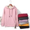imageFlygo Womens Winter Warm Fleece Hoodie Pullover Sherpa Lined Sweatshirt with PocketsDark Grey