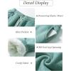 imageFlygo Womens Winter Warm Jogging Pants Sherpa Lined Sweatpants Sports Active SweatpantsBean Green