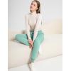 imageFlygo Womens Winter Warm Jogging Pants Sherpa Lined Sweatpants Sports Active SweatpantsBean Green